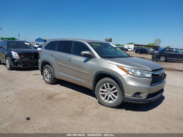 toyota highlander 2015 5tdbkrfh9fs075564