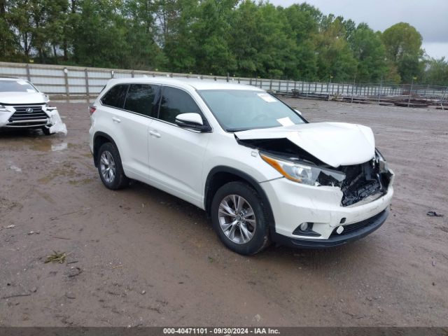 toyota highlander 2016 5tdbkrfhxgs336122