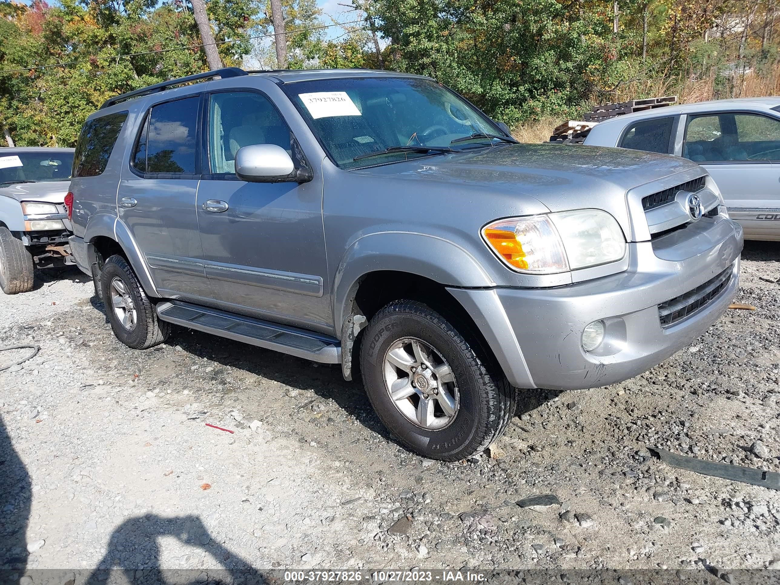 toyota sequoia 2007 5tdbt44a07s289995