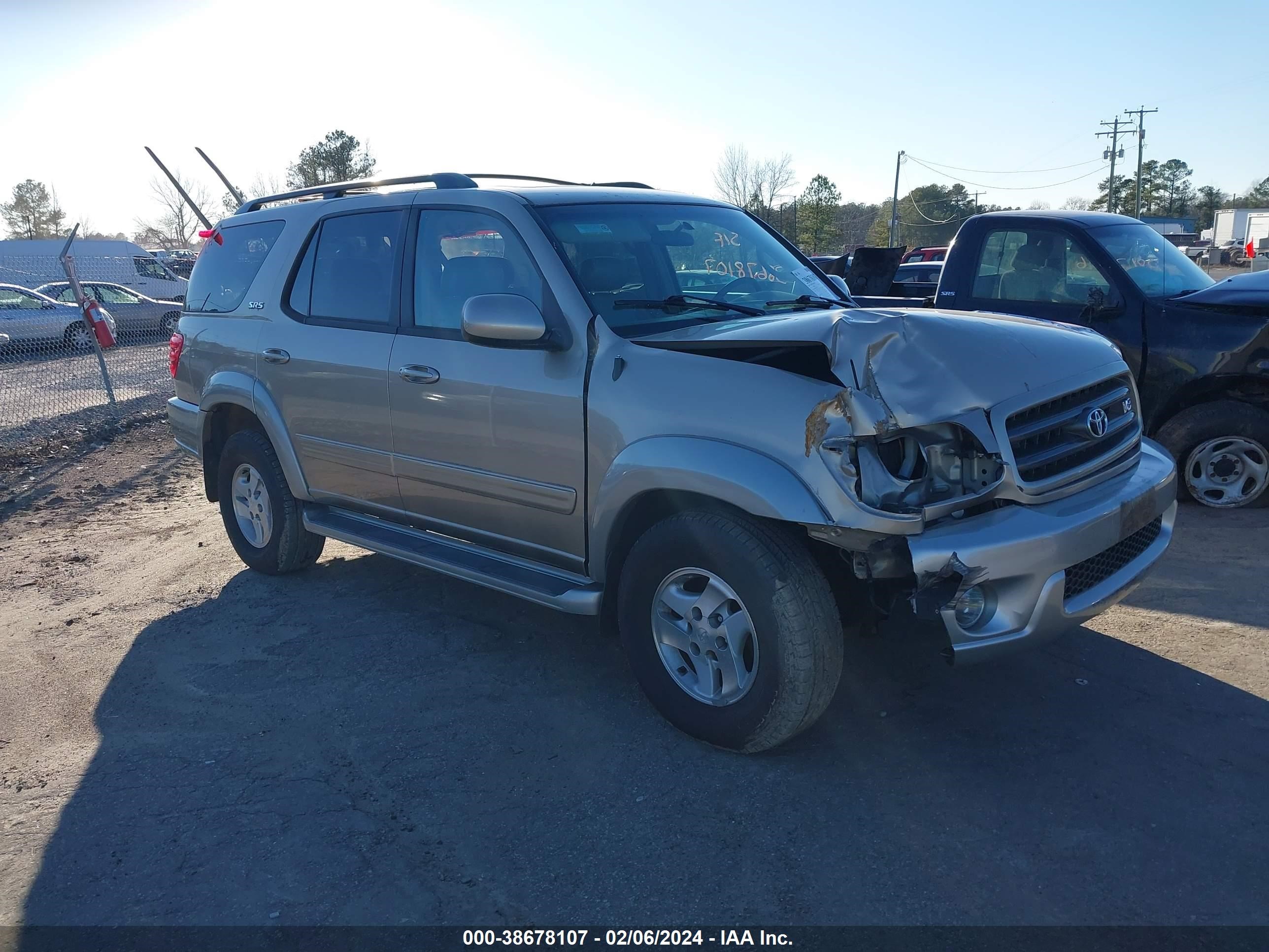 toyota sequoia 2003 5tdbt44a43s155968