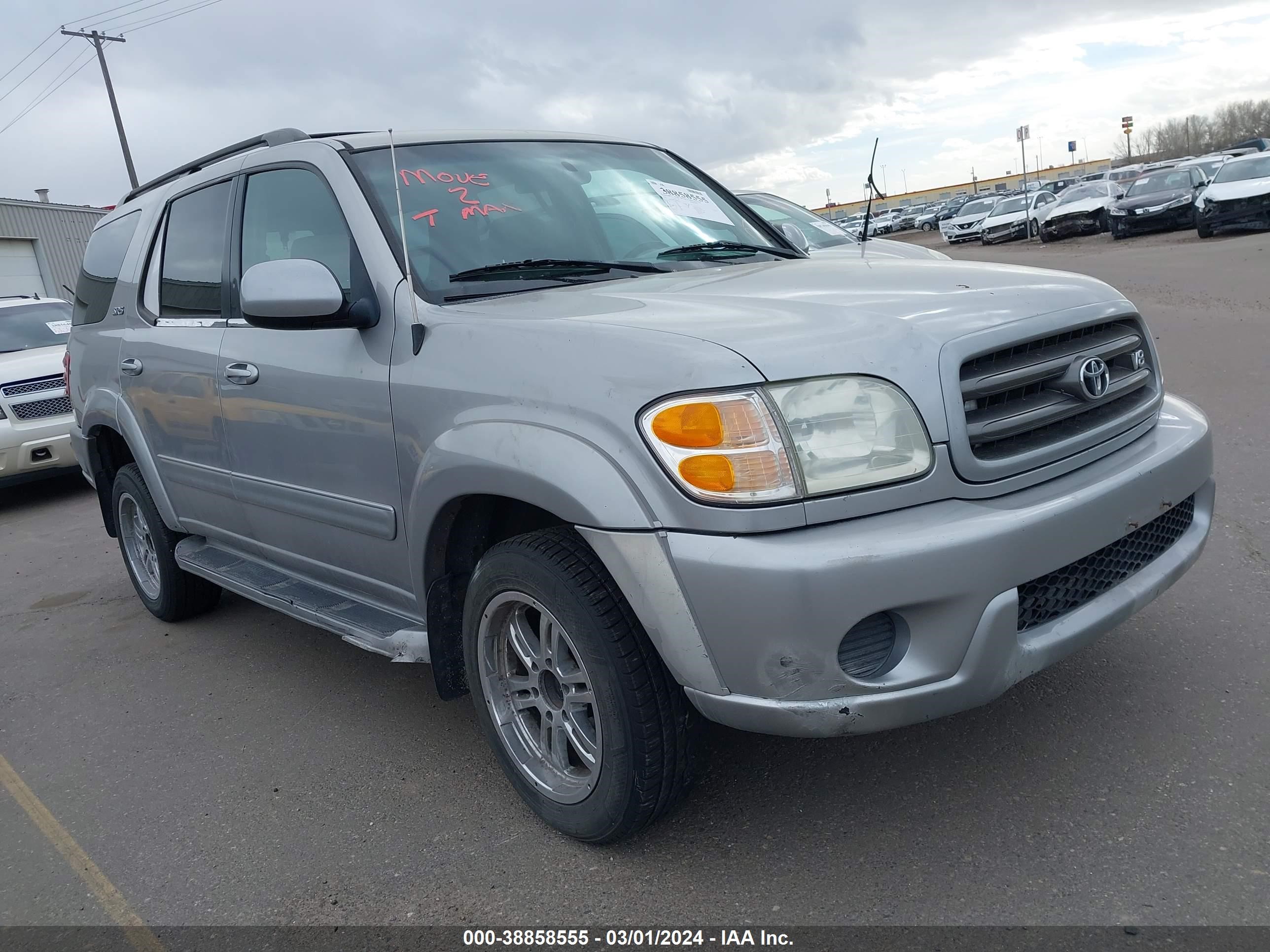 toyota sequoia 2001 5tdbt44a51s026053