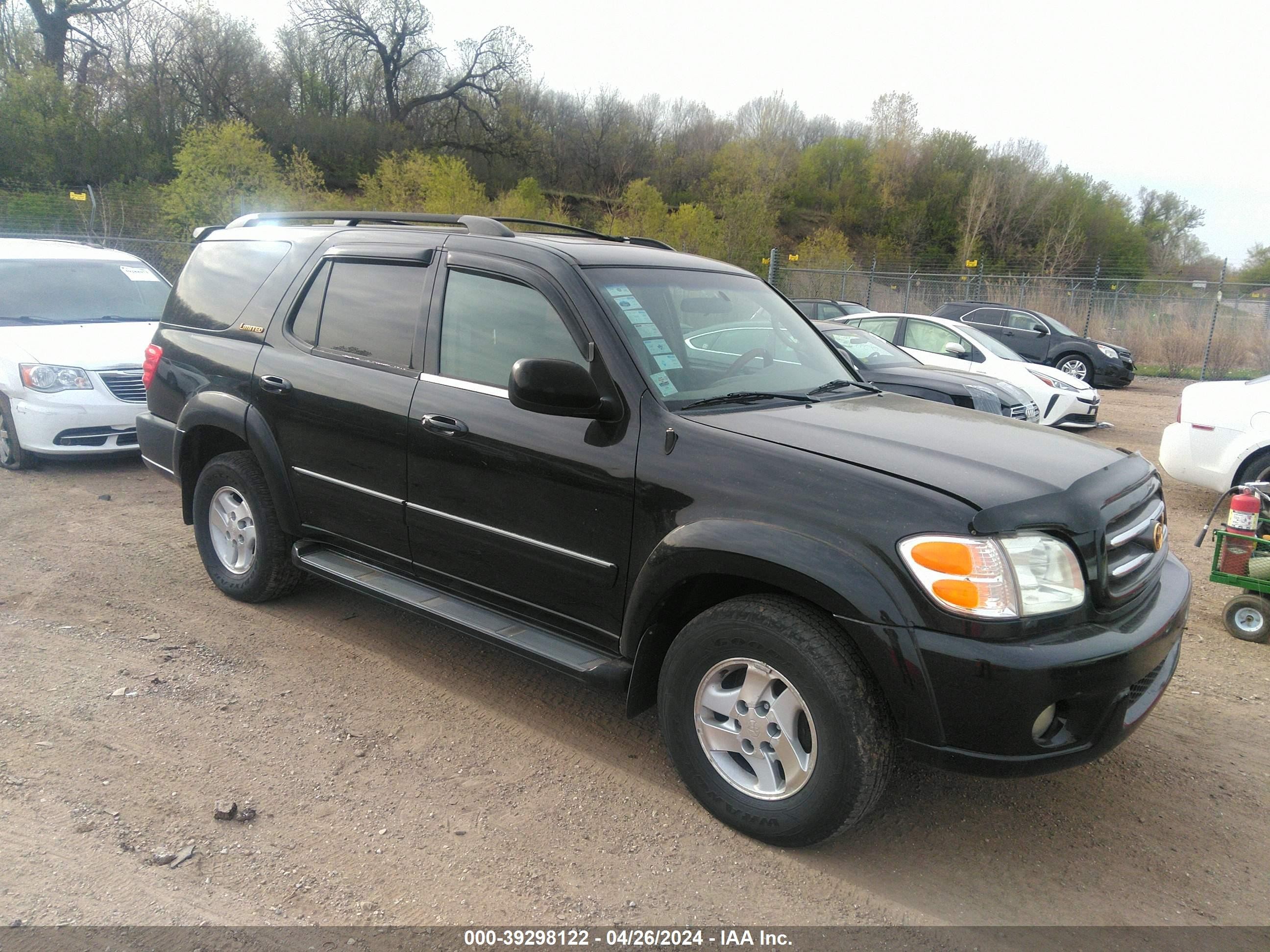 toyota sequoia 2001 5tdbt48a31s047073