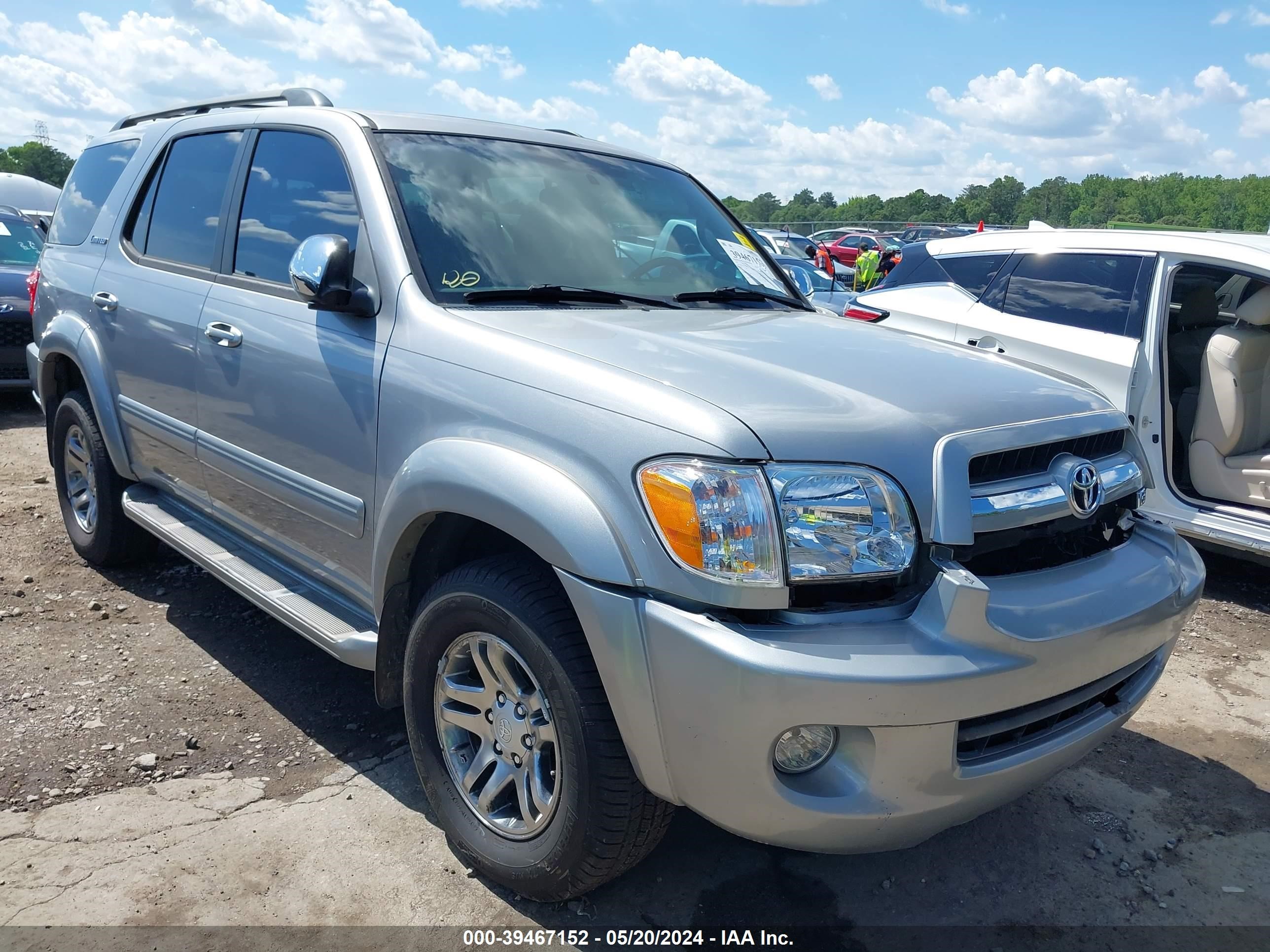 toyota sequoia 2007 5tdbt48a37s292111