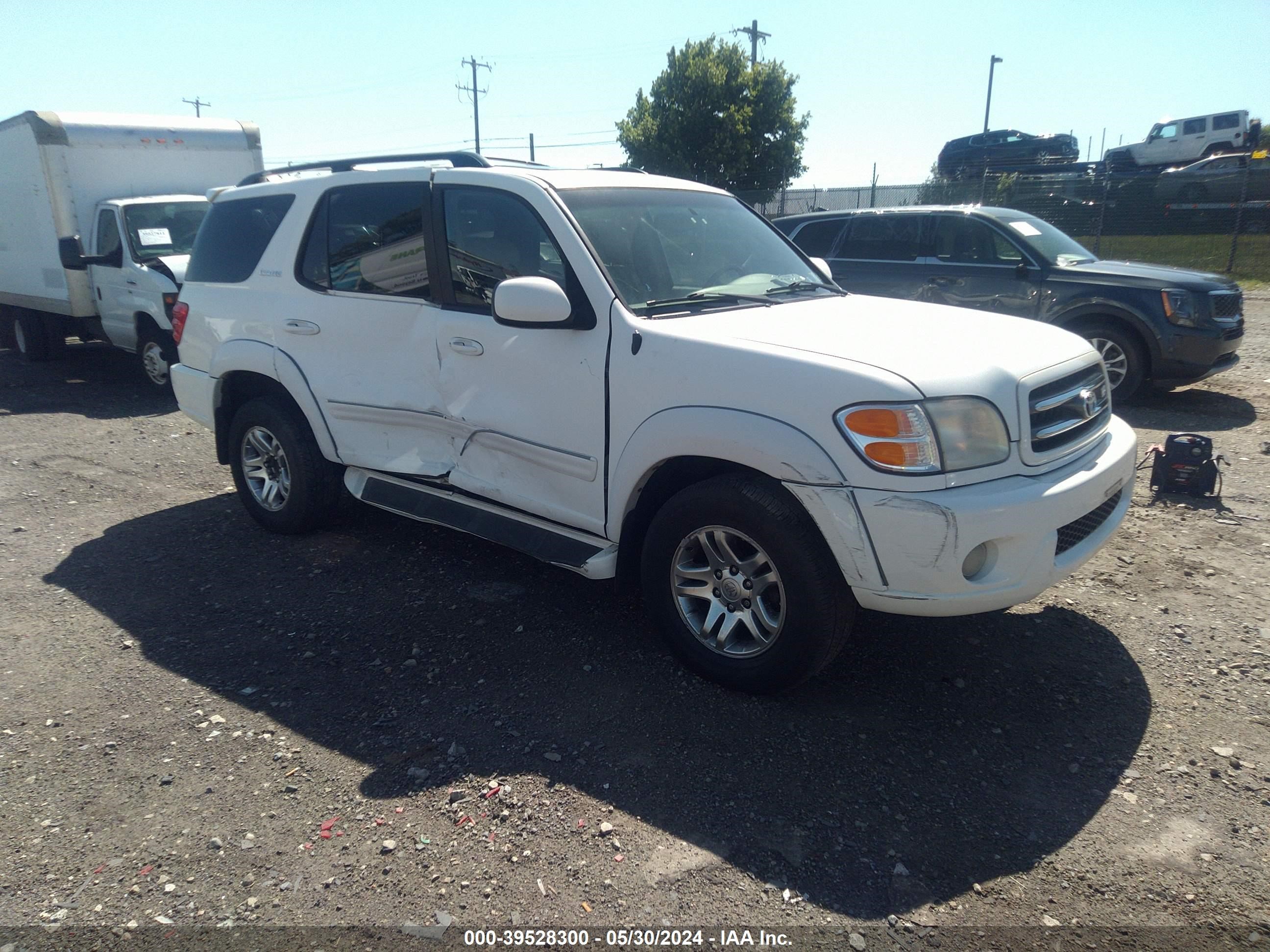 toyota sequoia 2003 5tdbt48a43s162476