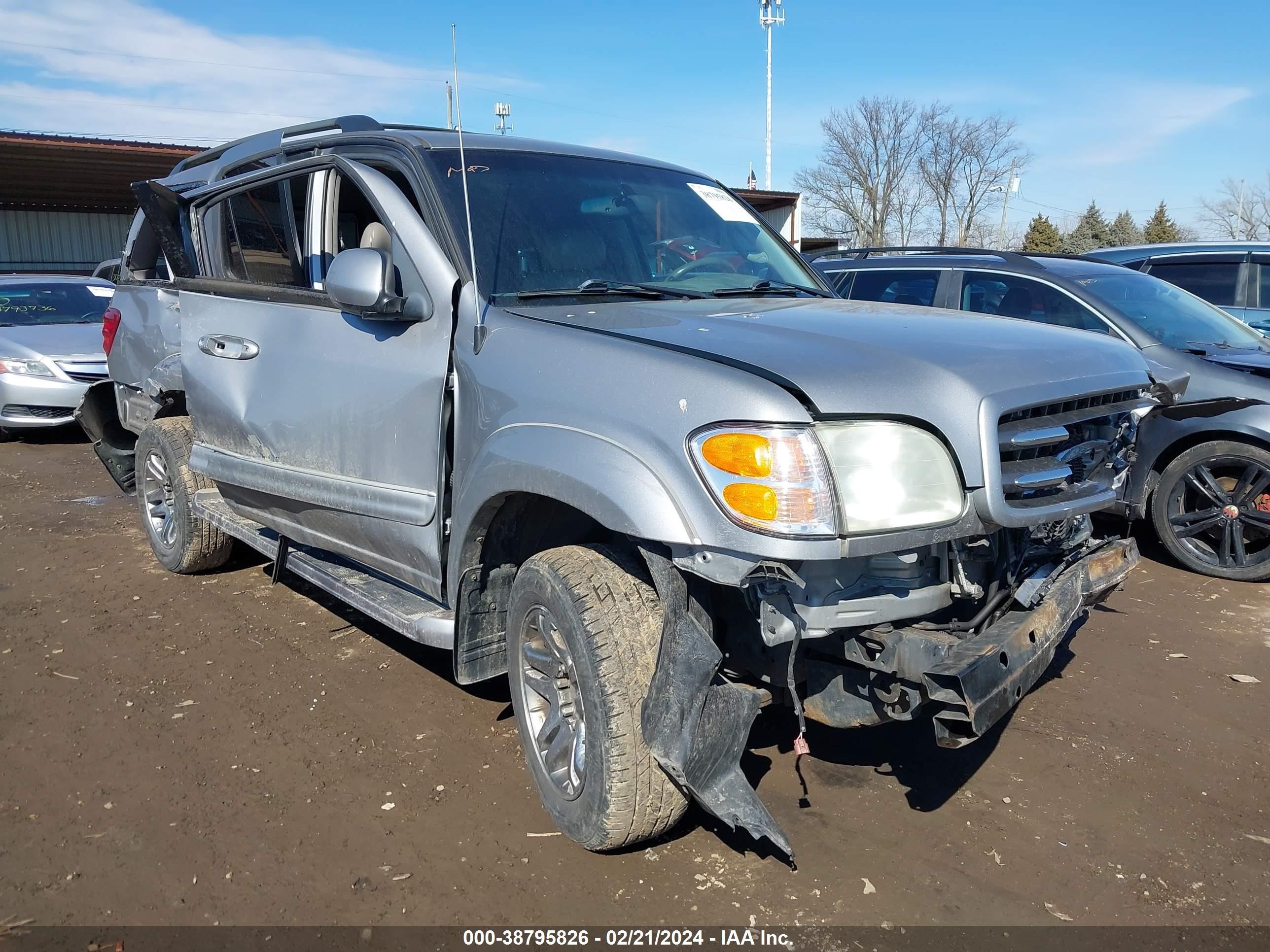 toyota sequoia 2004 5tdbt48a44s225562