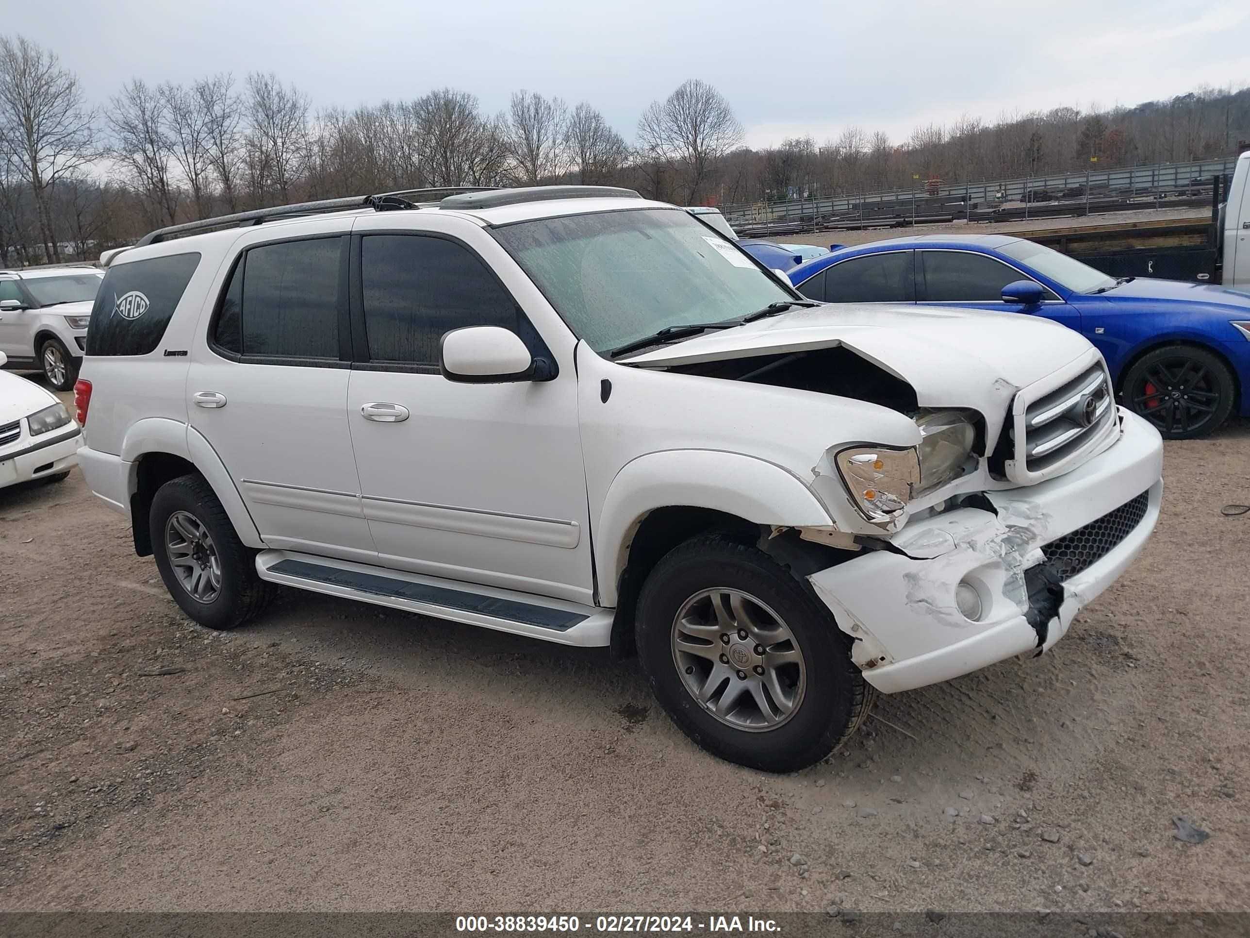 toyota sequoia 2003 5tdbt48a83s173450