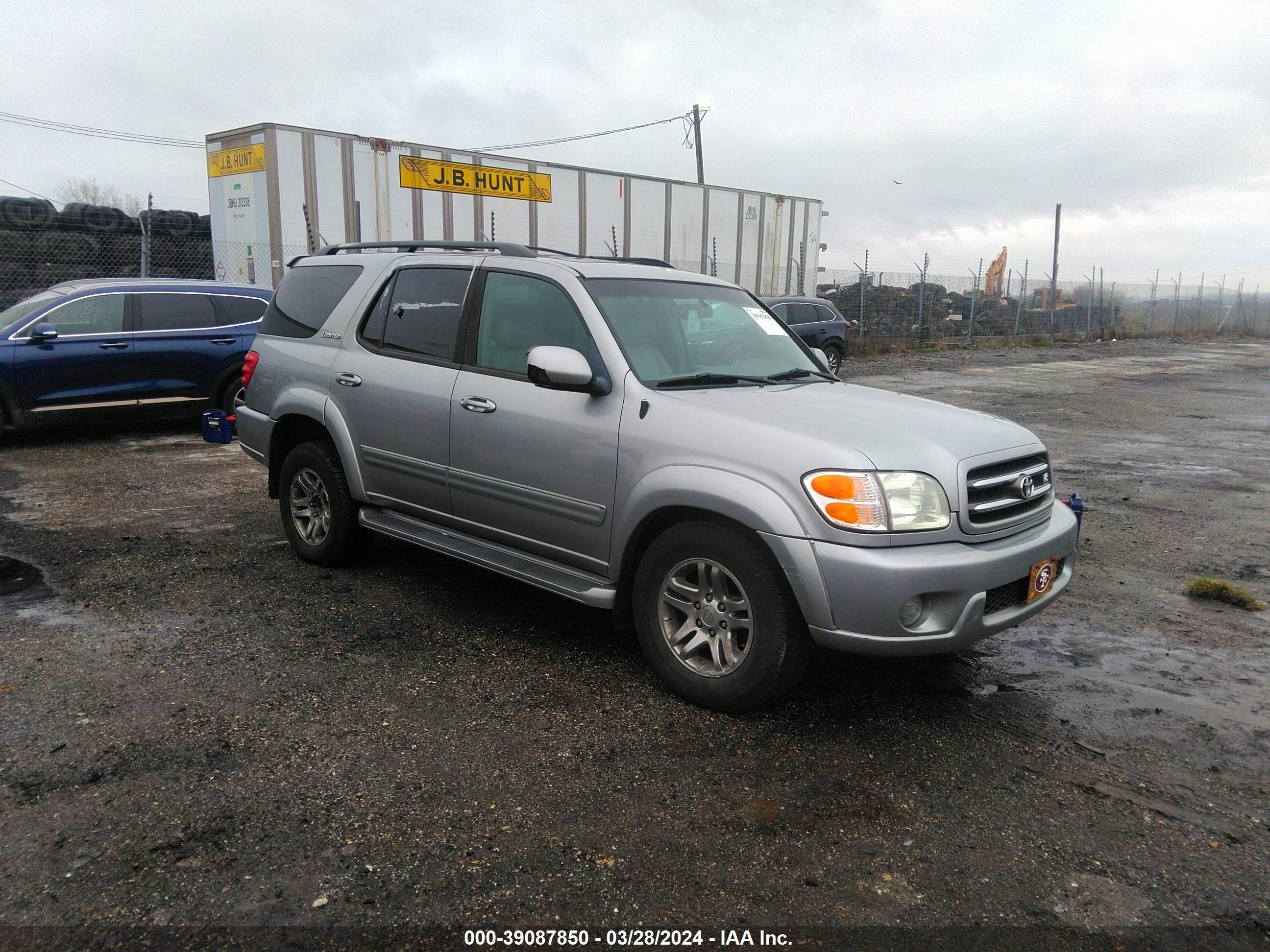 toyota sequoia 2003 5tdbt48a83s203952