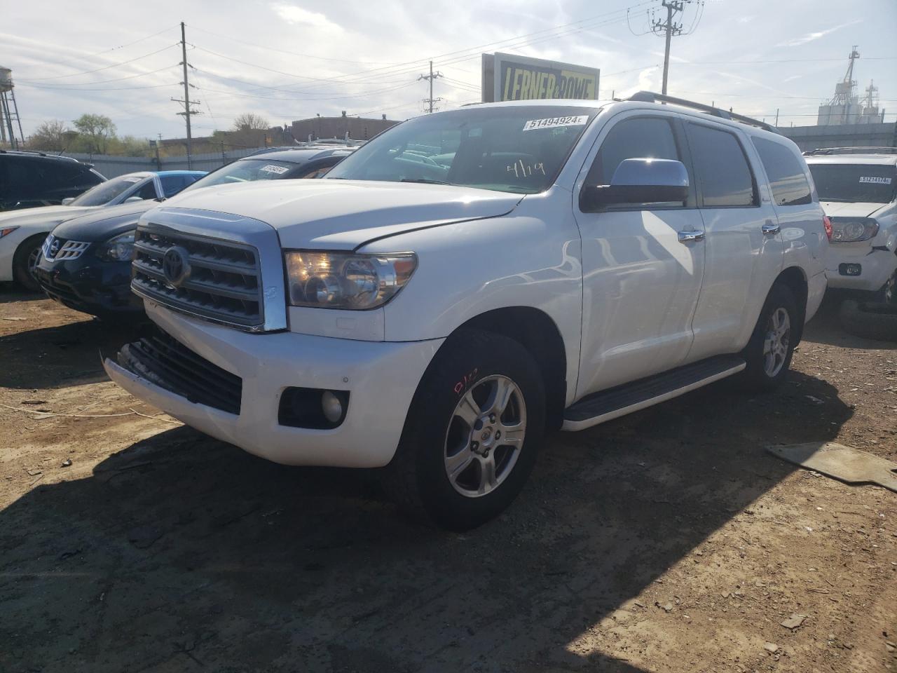 toyota sequoia 2008 5tdby68a38s021807