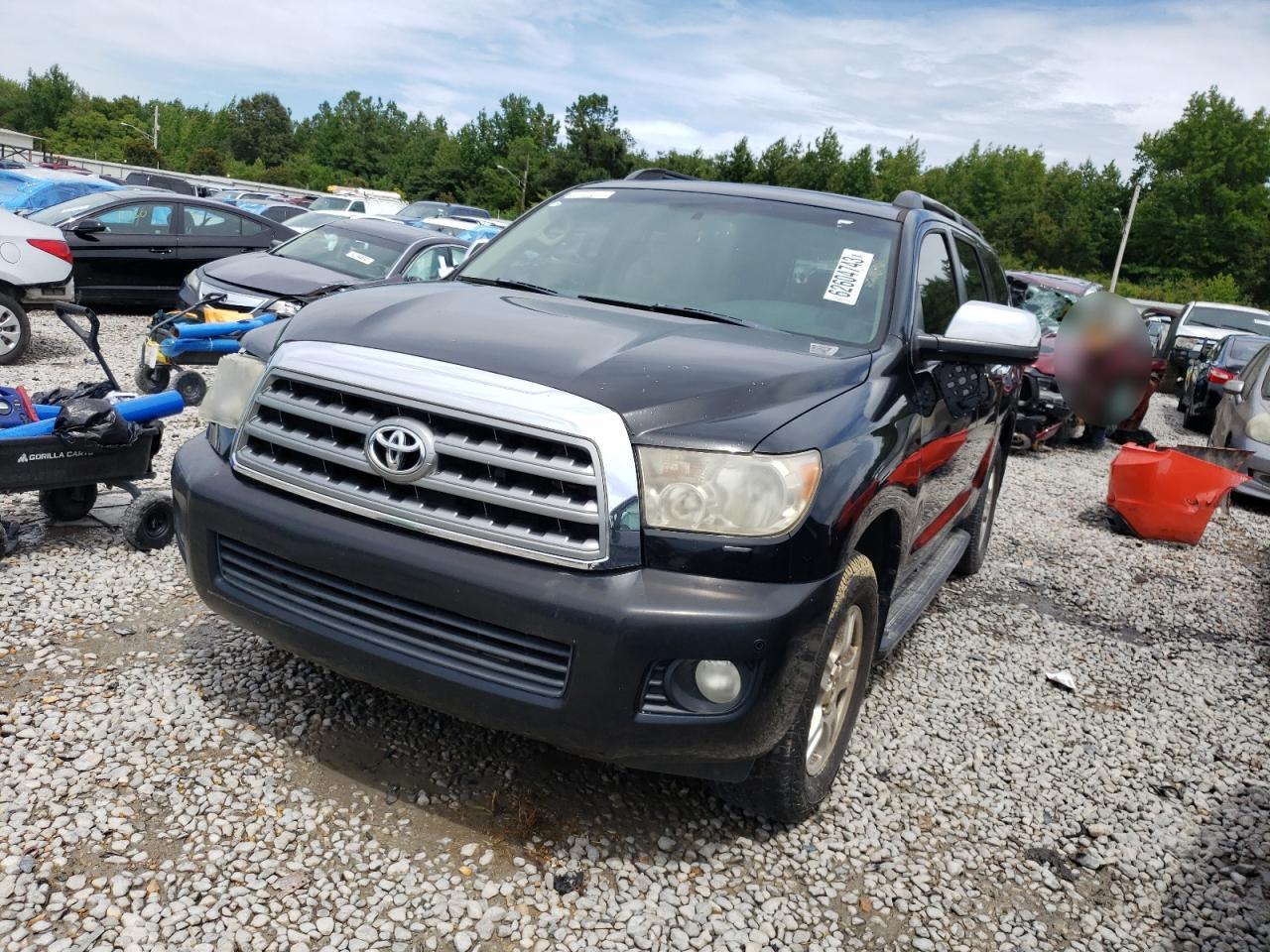 toyota sequoia 2008 5tdby68a48s014719