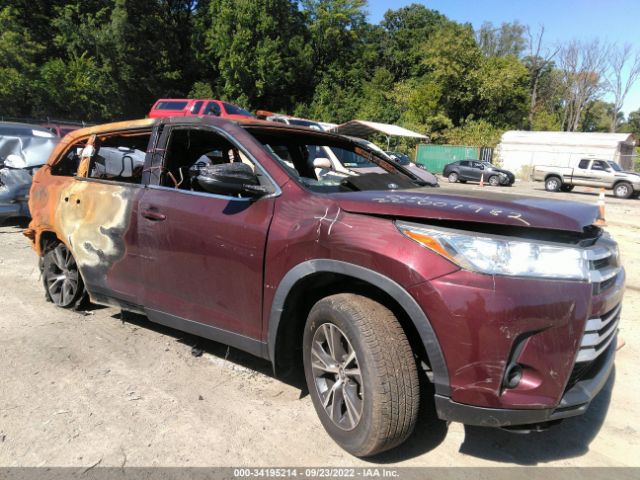 toyota highlander 2019 5tdbzrfh5ks994287