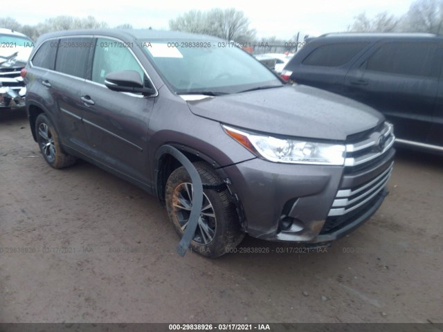 toyota highlander 2019 5tdbzrfhxks731423