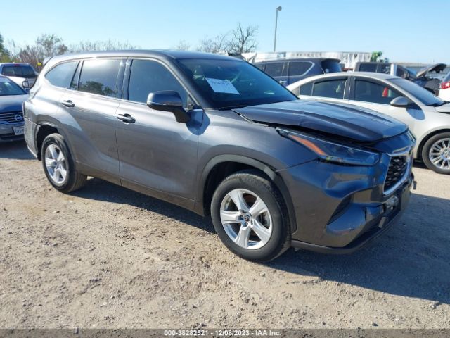 toyota highlander 2021 5tdczrah3ms054844