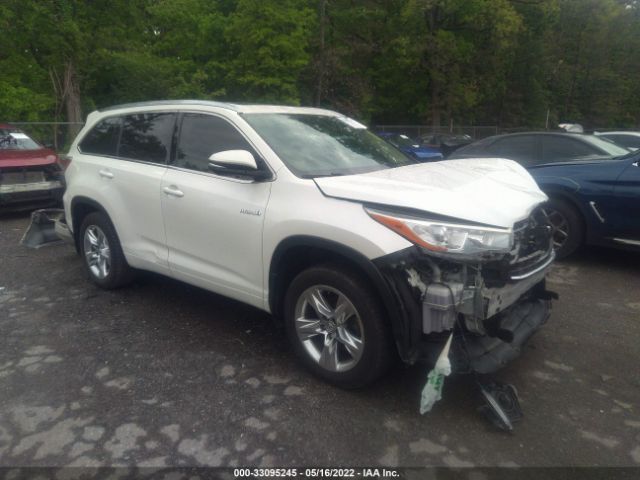 toyota highlander hybrid 2014 5tddcrfh0es006119