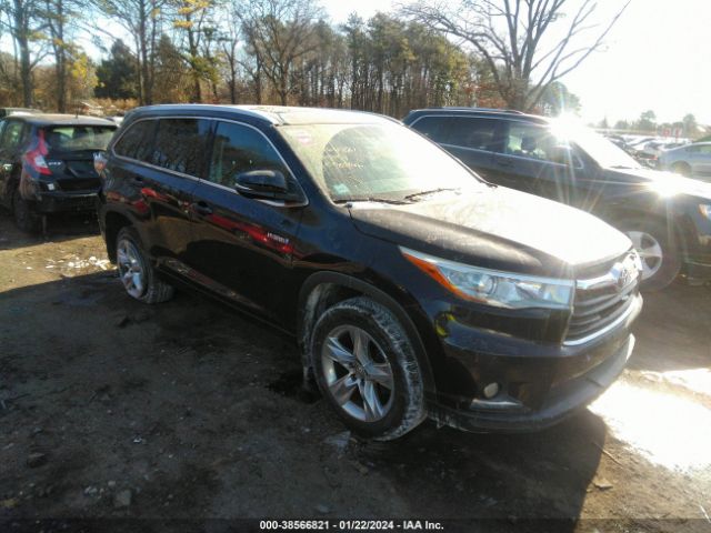 toyota highlander hybrid 2014 5tddcrfh0es006573