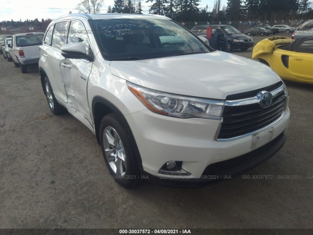 toyota highlander hybrid 2016 5tddcrfh0gs019651