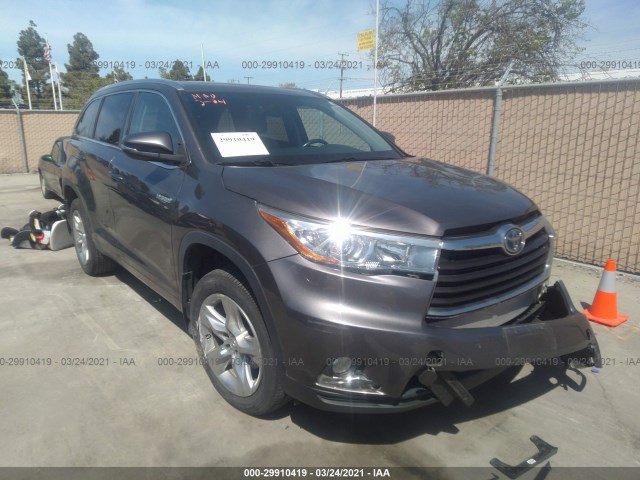 toyota highlander hybrid 2014 5tddcrfh2es005134