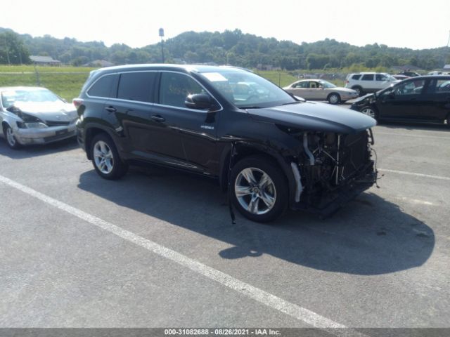 toyota highlander hybrid 2016 5tddcrfh2gs020123