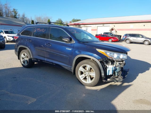 toyota highlander hybrid 2014 5tddcrfh3es005191