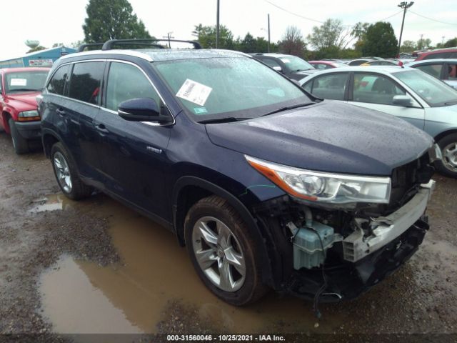 toyota highlander hybrid 2014 5tddcrfh4es006737