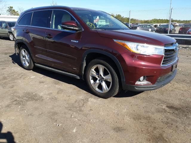 toyota highlander 2016 5tddcrfh5gs014218