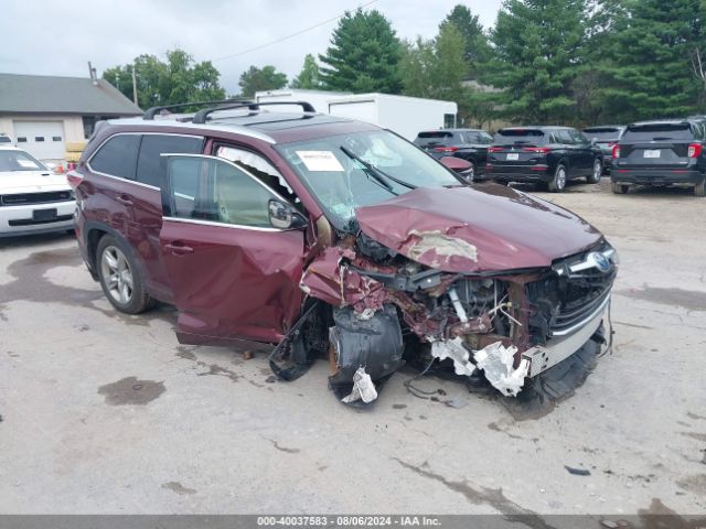 toyota highlander 2016 5tddcrfh5gs015434