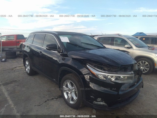 toyota highlander hybrid 2016 5tddcrfh7gs019646