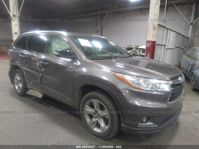 toyota highlander hybrid 2016 5tddcrfh8gs015654