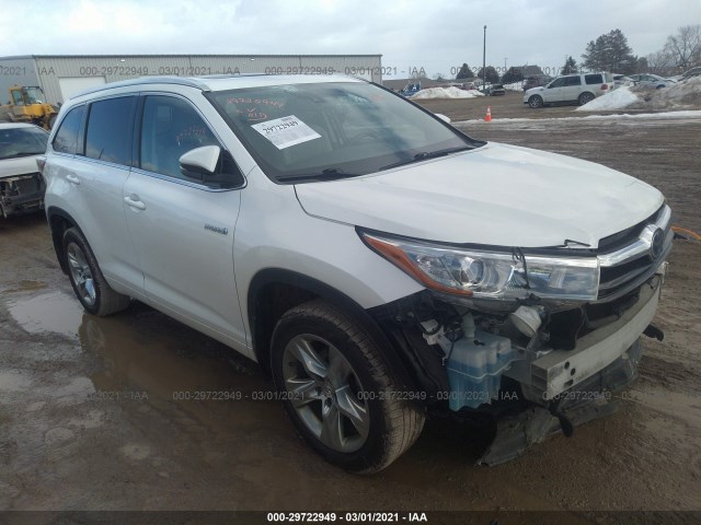 toyota highlander hybrid 2014 5tddcrfh9es006801