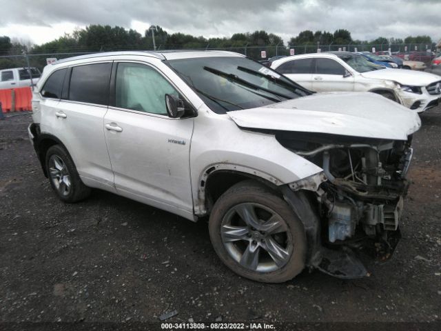 toyota highlander hybrid 2014 5tddcrfhxes006550