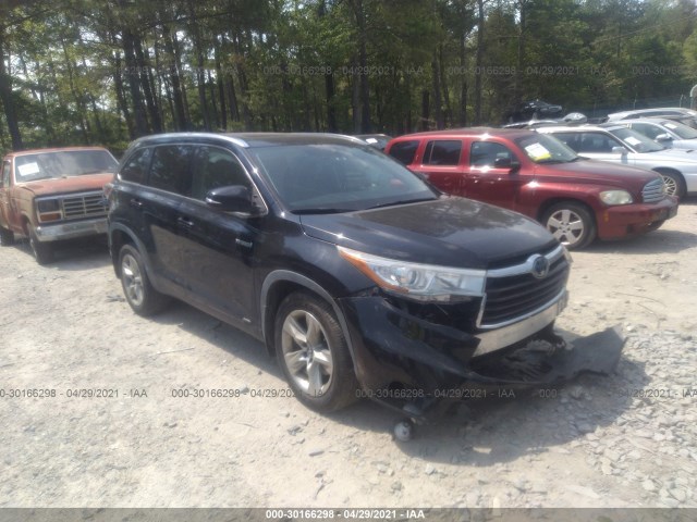 toyota highlander hybrid 2016 5tddcrfhxgs014991