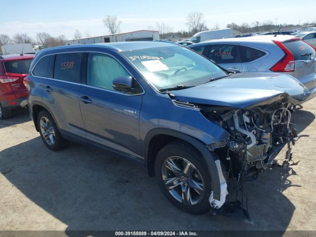 toyota highlander hybrid 2019 5tddgrfh2ks074292