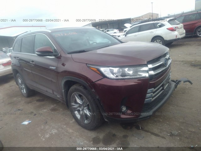 toyota highlander 2019 5tddgrfh6ks062565