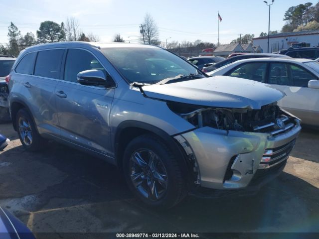 toyota highlander hybrid 2019 5tddgrfh7ks054376