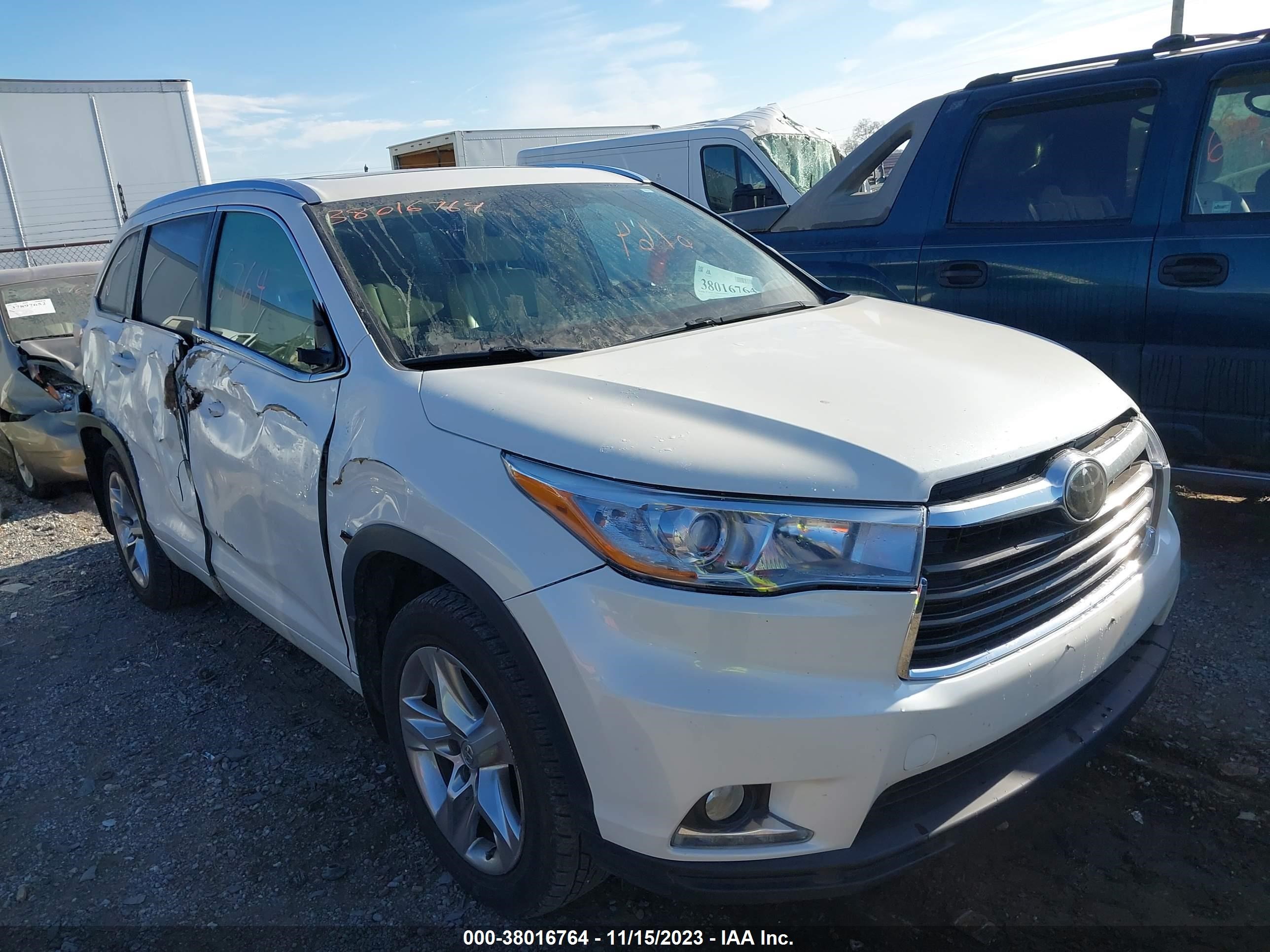 toyota highlander 2015 5tddkrfh0fs078605