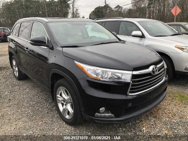 toyota highlander 2016 5tddkrfh0gs249676