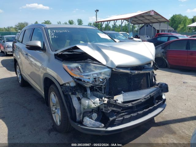 toyota highlander 2016 5tddkrfh3gs316786