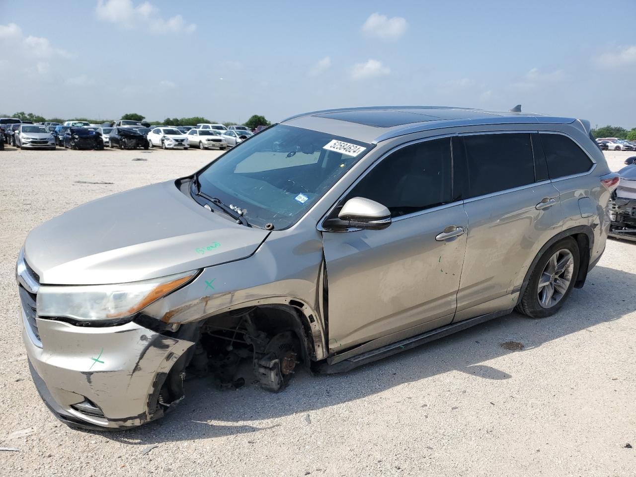 toyota highlander 2014 5tddkrfh4es020379