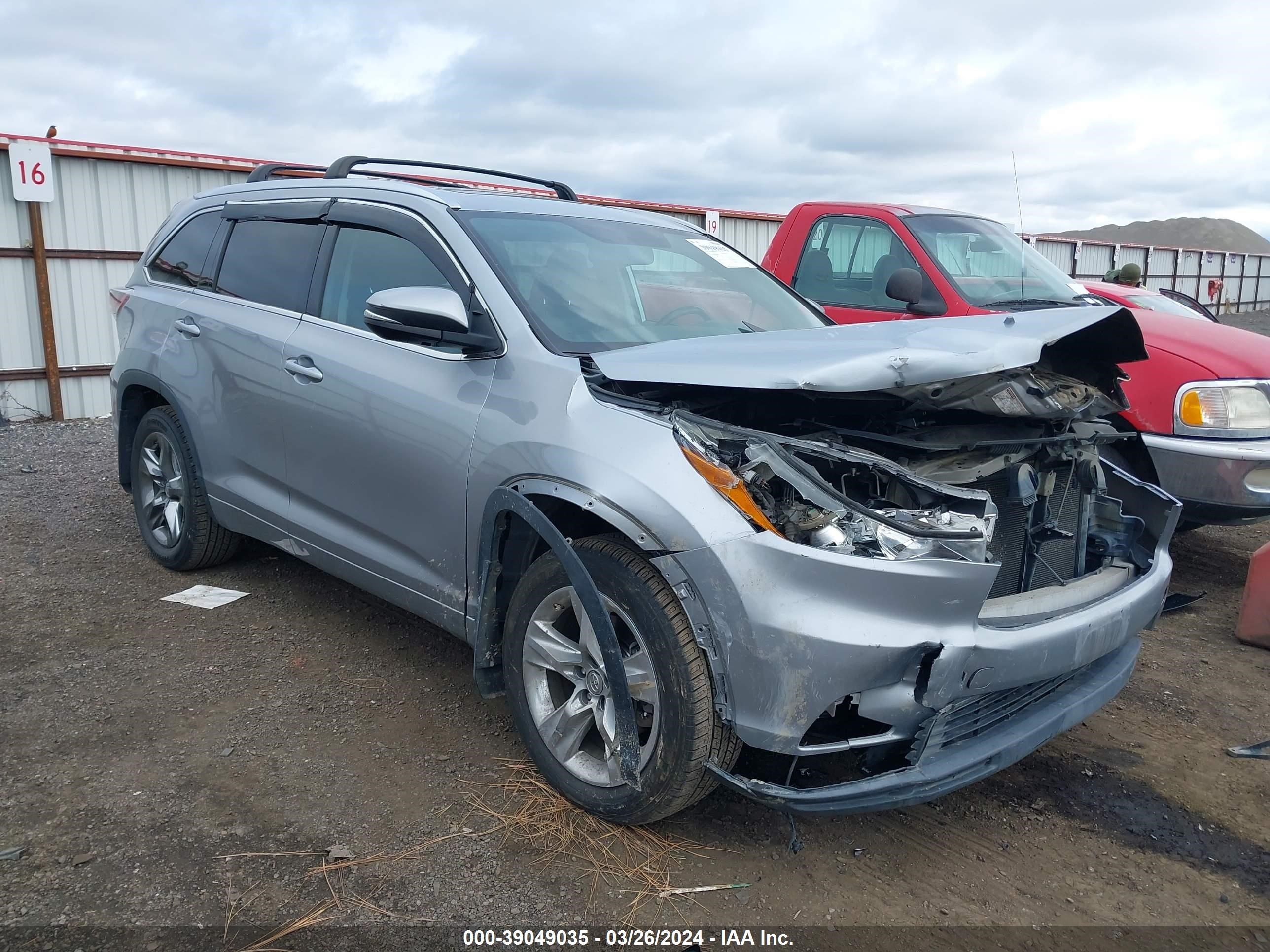 toyota highlander 2014 5tddkrfh5es046344