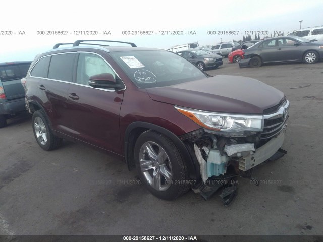 toyota highlander 2015 5tddkrfh5fs179025