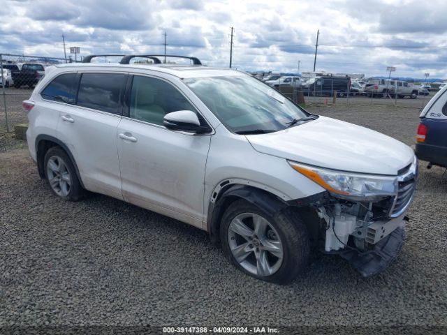 toyota highlander 2016 5tddkrfh5gs258776