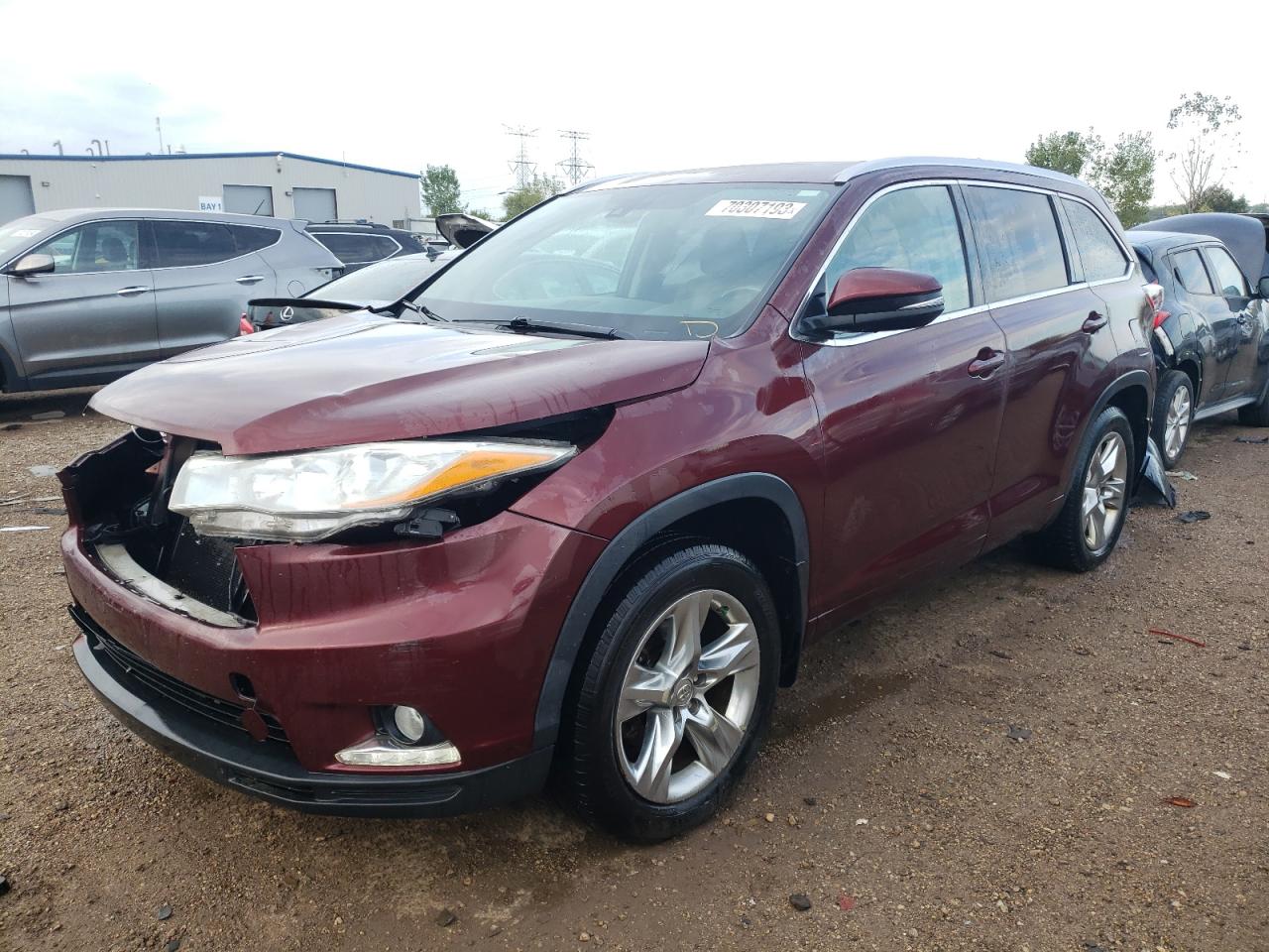 toyota highlander 2014 5tddkrfh7es034454