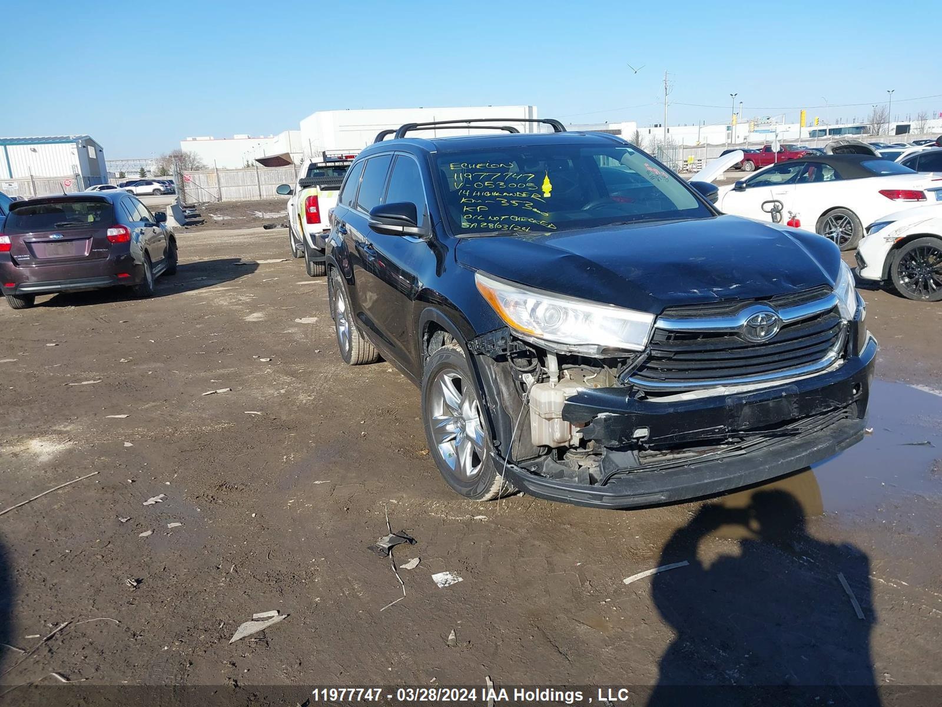 toyota highlander 2014 5tddkrfh7es053005