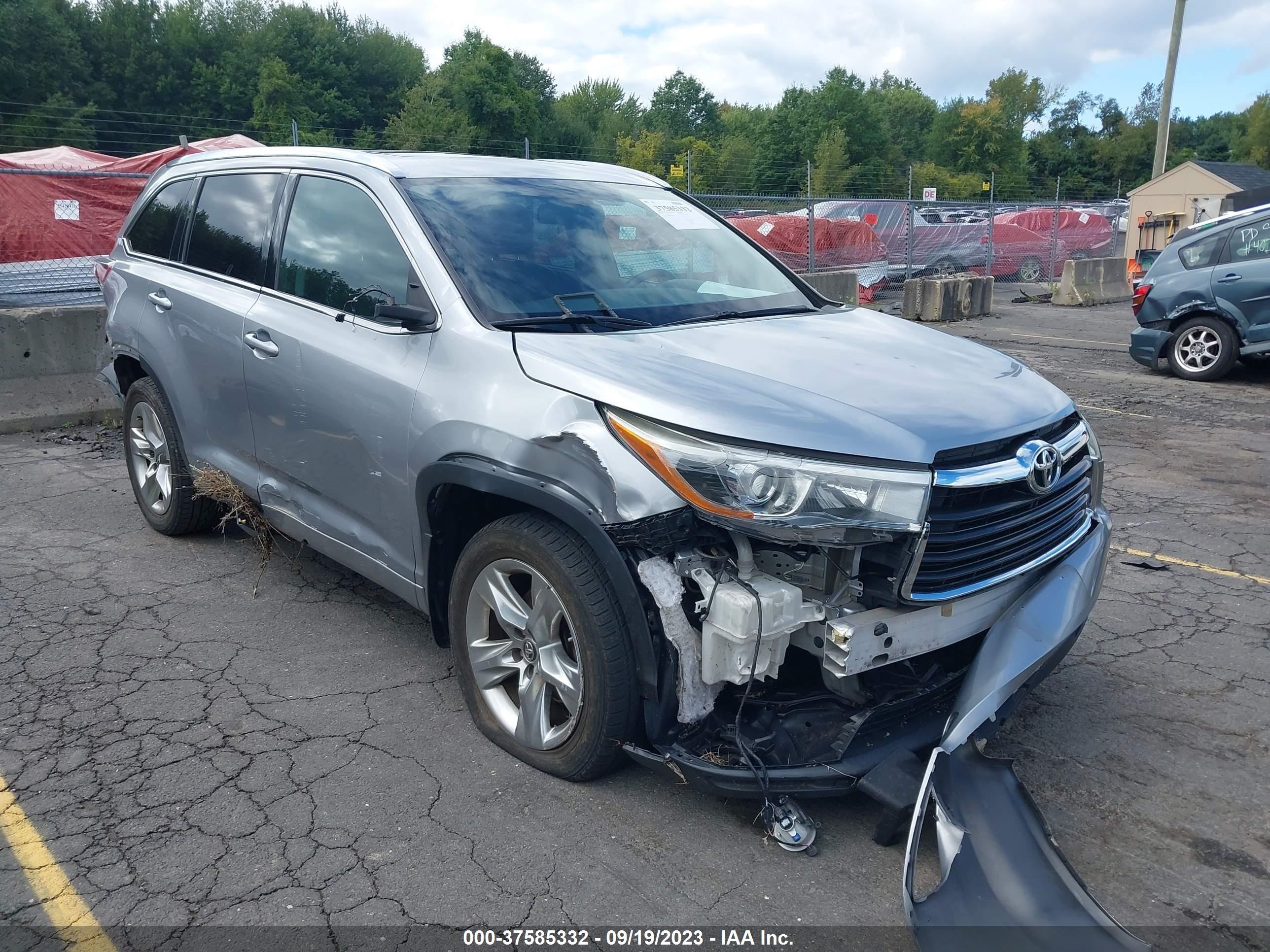 toyota highlander 2016 5tddkrfh9gs306473