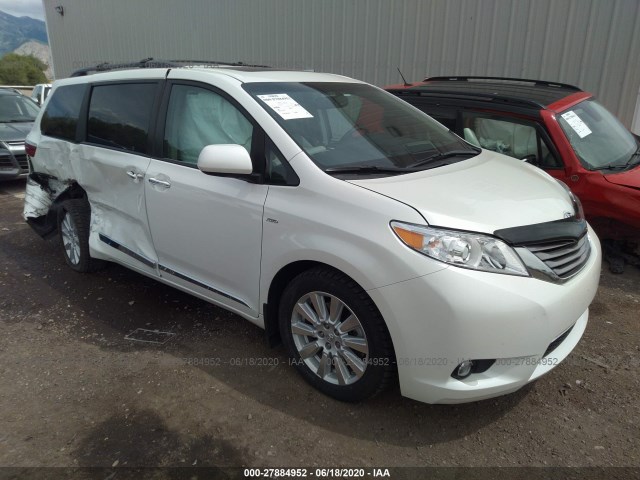 toyota sienna xle 2017 5tddz3dc1hs187979