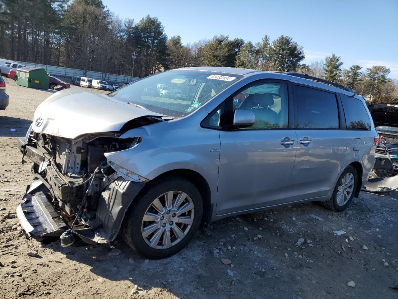 toyota sienna 2017 5tddz3dc2hs152335