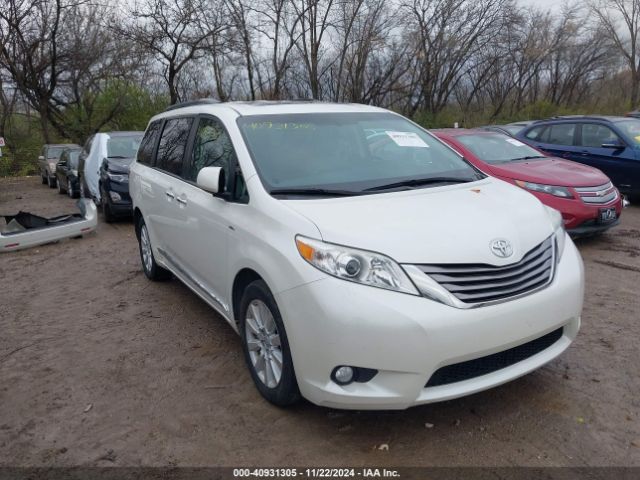 toyota sienna 2017 5tddz3dc2hs161696