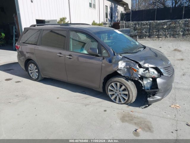 toyota sienna 2017 5tddz3dc3hs176496