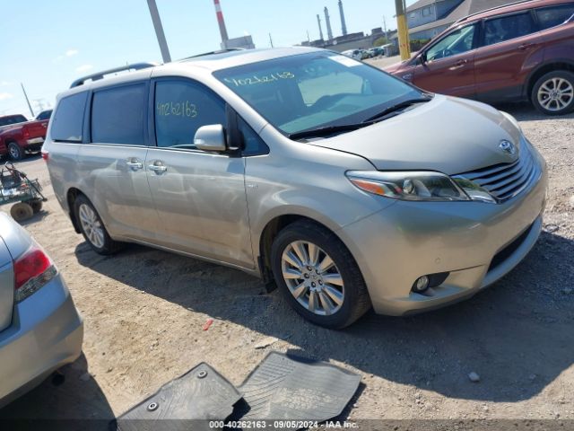 toyota sienna 2017 5tddz3dc4hs155625