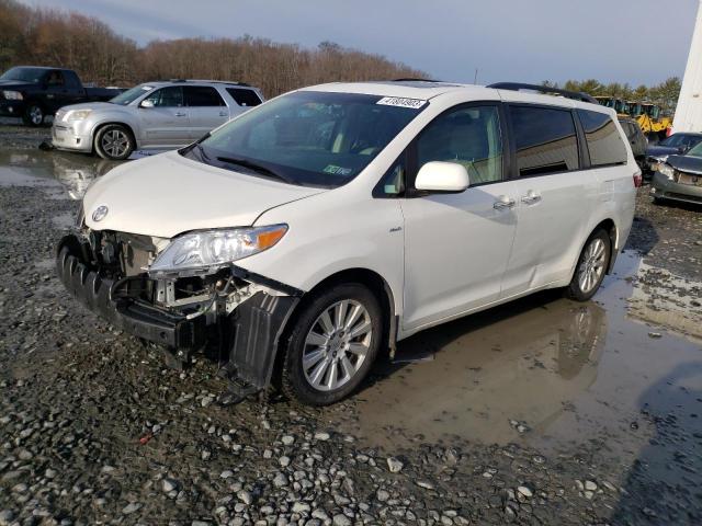 toyota sienna xle 2017 5tddz3dc4hs182906