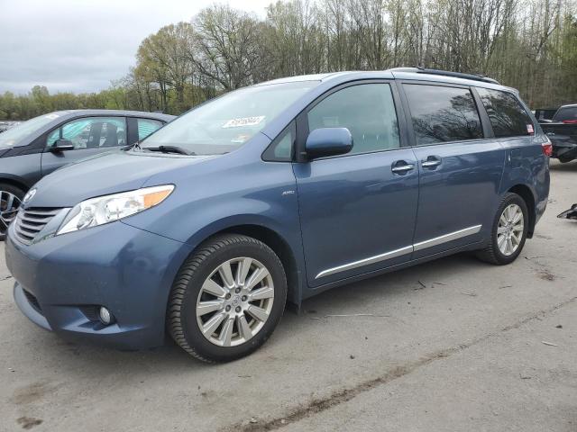 toyota sienna xle 2017 5tddz3dc5hs181781